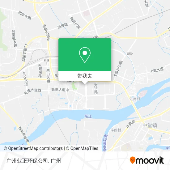 广州业正环保公司地图