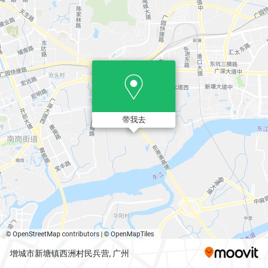增城市新塘镇西洲村民兵营地图