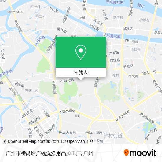 广州市番禺区广锐洗涤用品加工厂地图