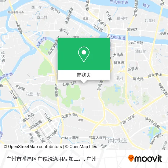 广州市番禺区广锐洗涤用品加工厂地图