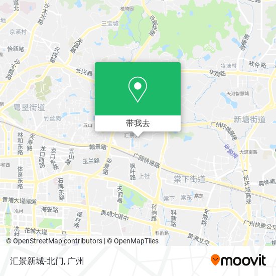汇景新城-北门地图