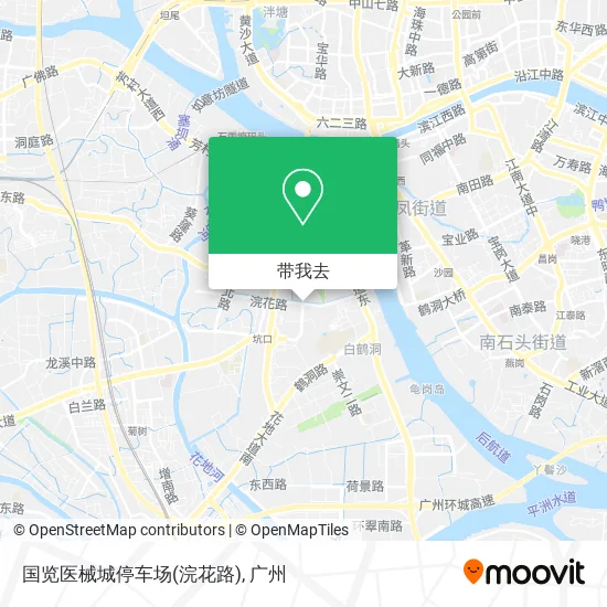 国览医械城停车场(浣花路)地图