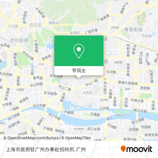 上海市政府驻广州办事处招待所地图