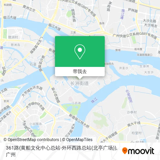 361路(黄船文化中心总站-外环西路总站(北亭广场))地图