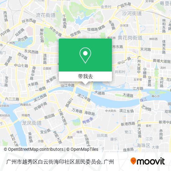广州市越秀区白云街海印社区居民委员会地图