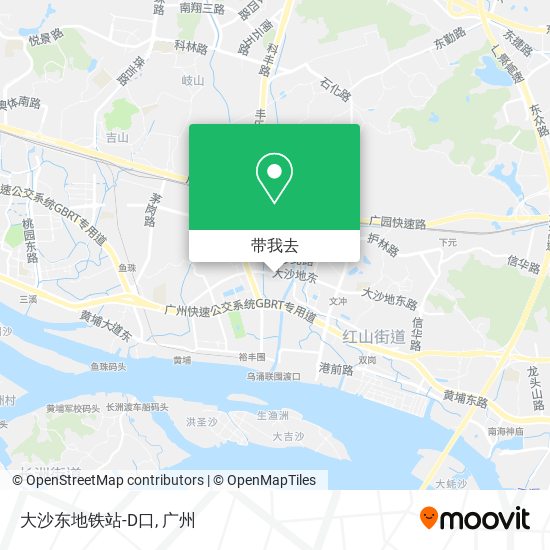 大沙东地铁站-D口地图