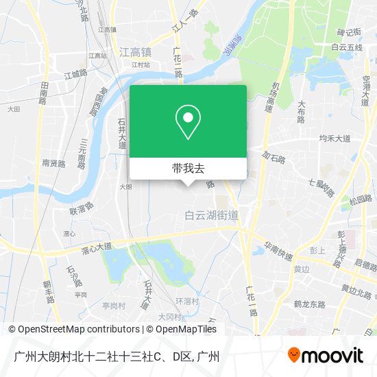 广州大朗村北十二社十三社C、D区地图