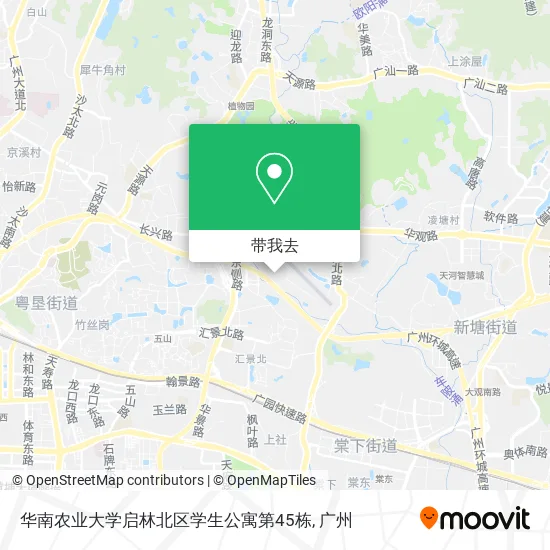 华南农业大学启林北区学生公寓第45栋地图