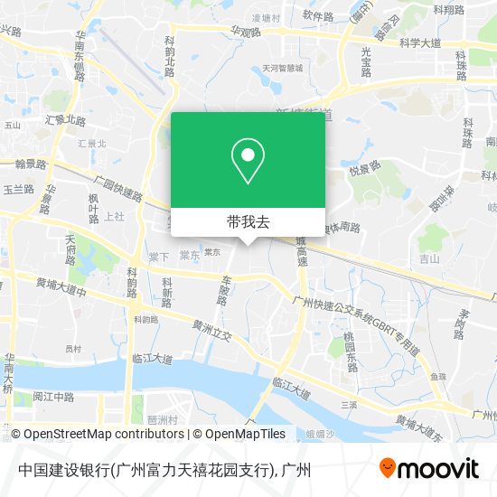 中国建设银行(广州富力天禧花园支行)地图