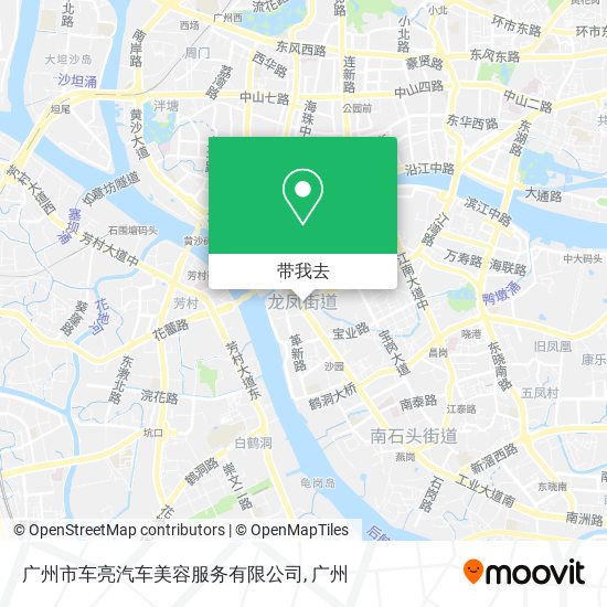 广州市车亮汽车美容服务有限公司地图