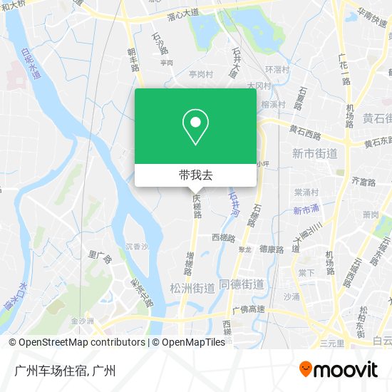 广州车场住宿地图