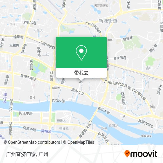 广州普济门诊地图