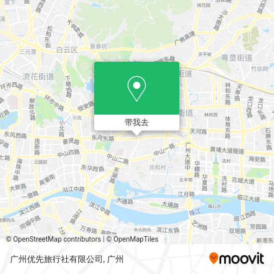 广州优先旅行社有限公司地图