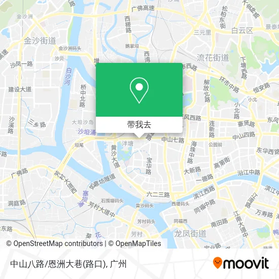 中山八路/恩洲大巷(路口)地图