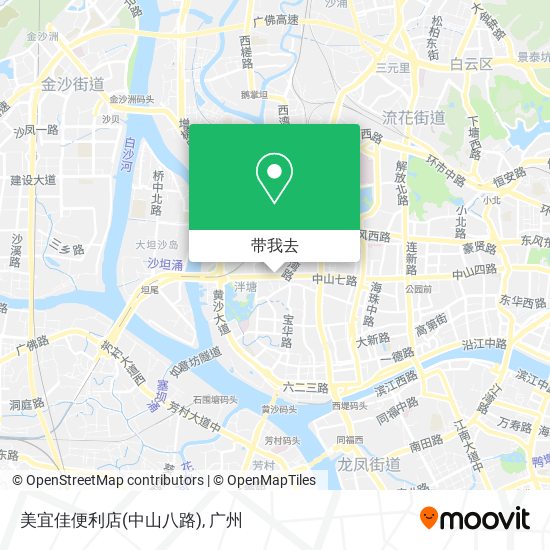 美宜佳便利店(中山八路)地图