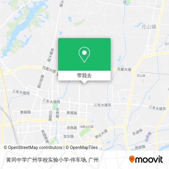 黄冈中学广州学校实验小学-停车场地图