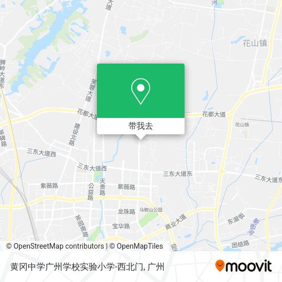 黄冈中学广州学校实验小学-西北门地图