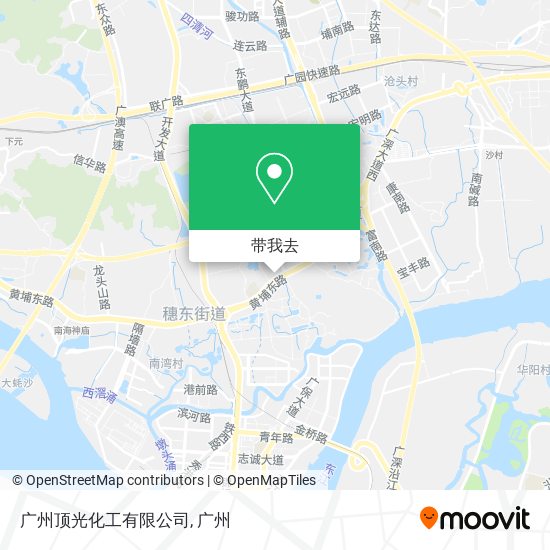 广州顶光化工有限公司地图