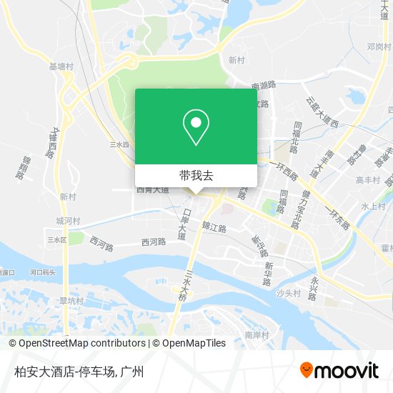 柏安大酒店-停车场地图