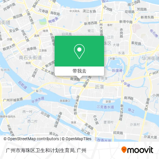 广州市海珠区卫生和计划生育局地图