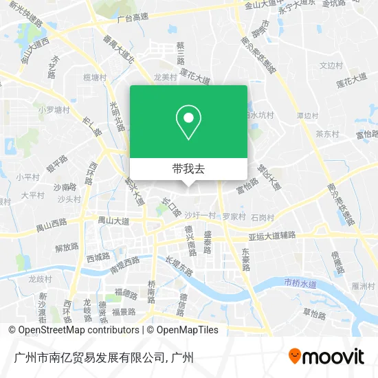 广州市南亿贸易发展有限公司地图