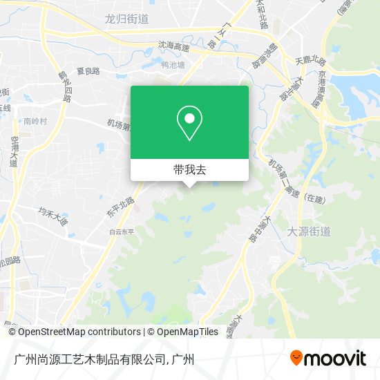 广州尚源工艺木制品有限公司地图