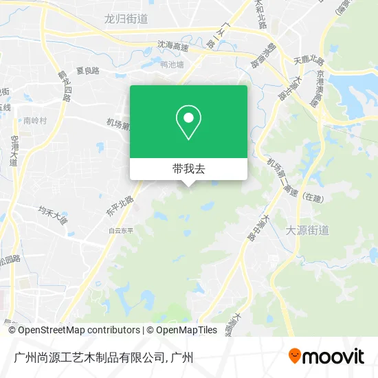 广州尚源工艺木制品有限公司地图