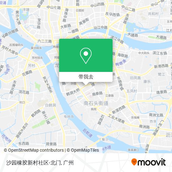 沙园橡胶新村社区-北门地图