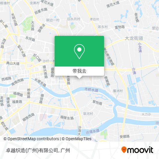 卓越织造(广州)有限公司地图