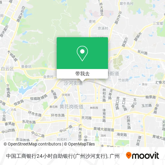 中国工商银行24小时自助银行(广州沙河支行)地图
