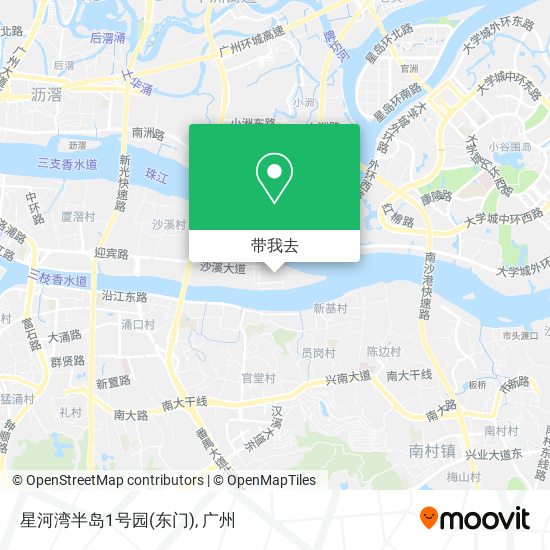 星河湾半岛1号园(东门)地图