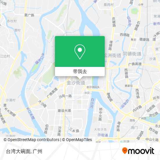 台湾大碗面地图