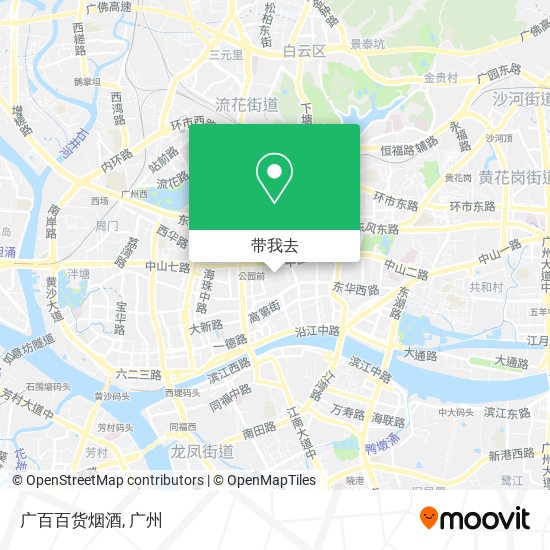 广百百货烟酒地图