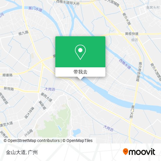 金山大道地图