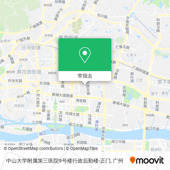 中山大学附属第三医院9号楼行政后勤楼-正门地图