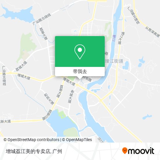 增城荔江美的专卖店地图