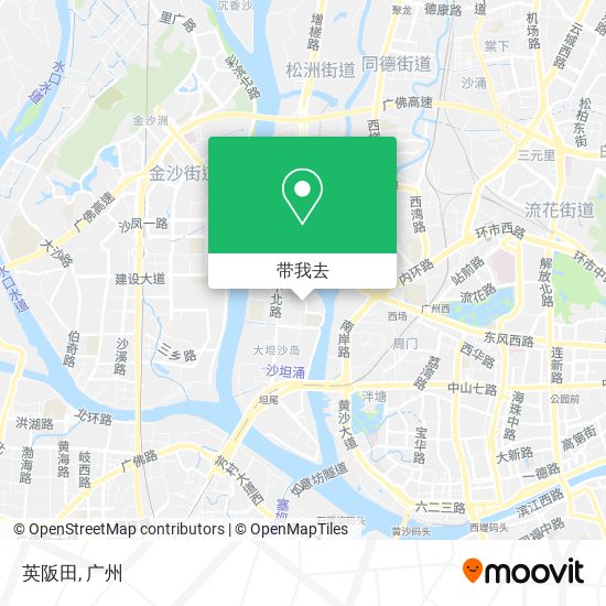 英阪田地图