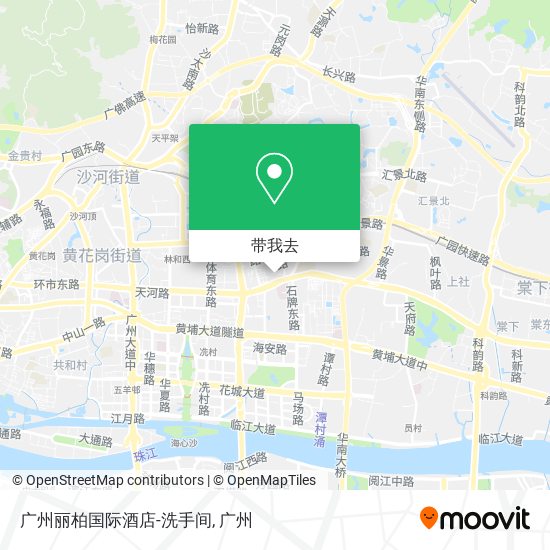 广州丽柏国际酒店-洗手间地图
