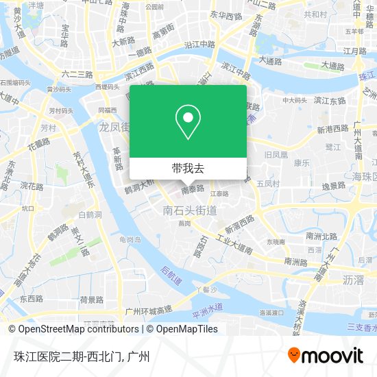 珠江医院二期-西北门地图