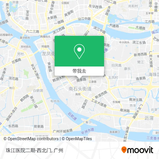 珠江医院二期-西北门地图