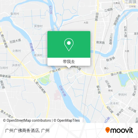 广州广佛商务酒店地图