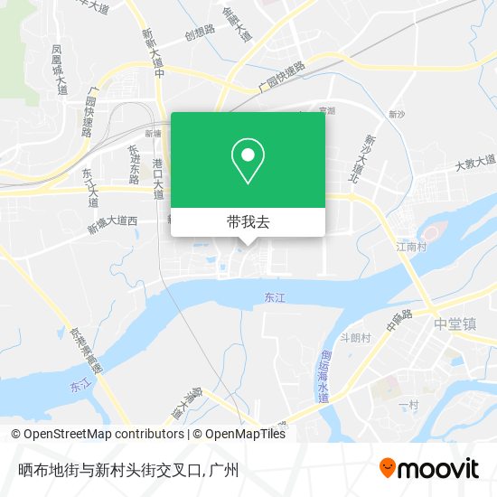 晒布地街与新村头街交叉口地图