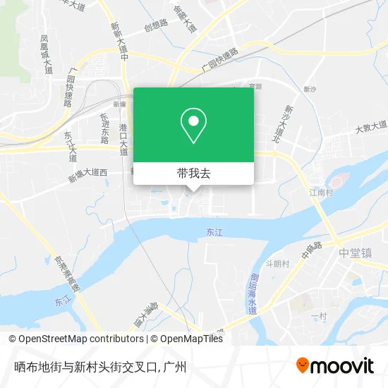 晒布地街与新村头街交叉口地图