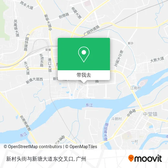 新村头街与新塘大道东交叉口地图