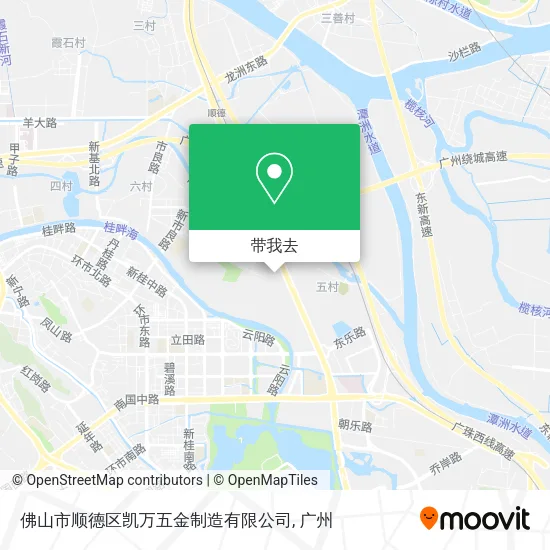 佛山市顺德区凯万五金制造有限公司地图