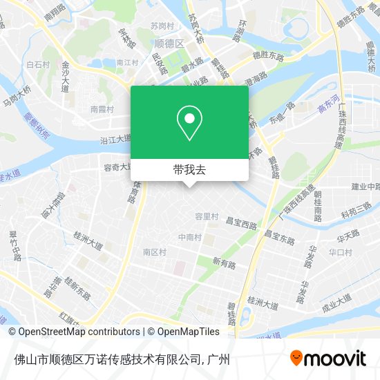 佛山市顺德区万诺传感技术有限公司地图