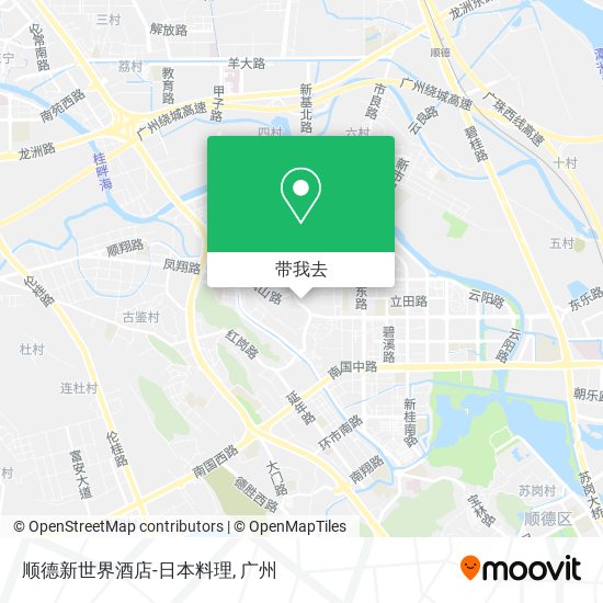 顺德新世界酒店-日本料理地图
