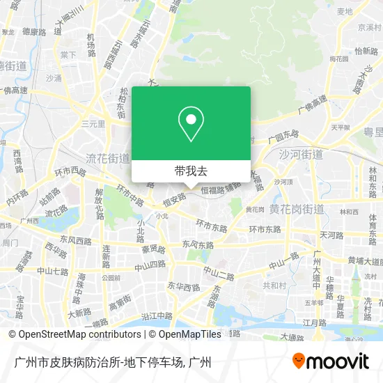 广州市皮肤病防治所-地下停车场地图