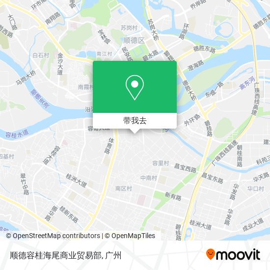 顺德容桂海尾商业贸易部地图