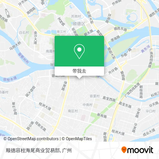 顺德容桂海尾商业贸易部地图